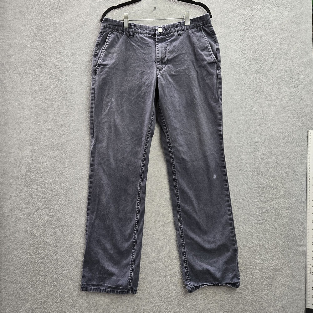 Bonobos Men Pants 32/32 Gray Chino Twill Button 32" Inseam